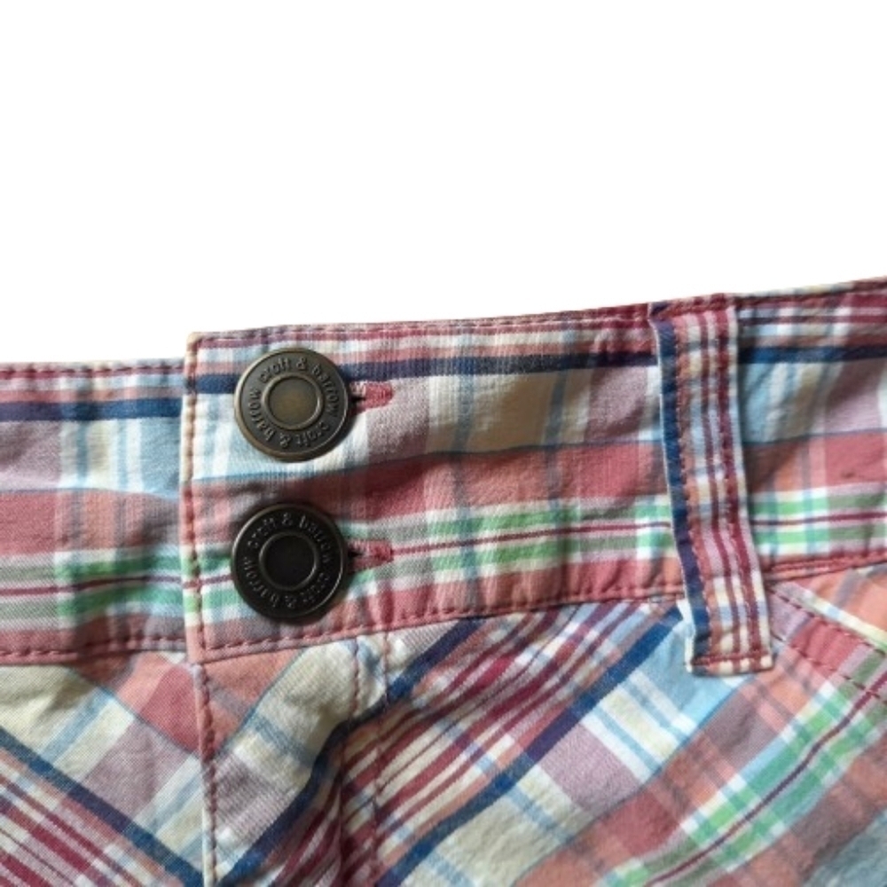Croft & Barrow Skort Size 10 Stretch Pink Plaid - Picture 4 of 10
